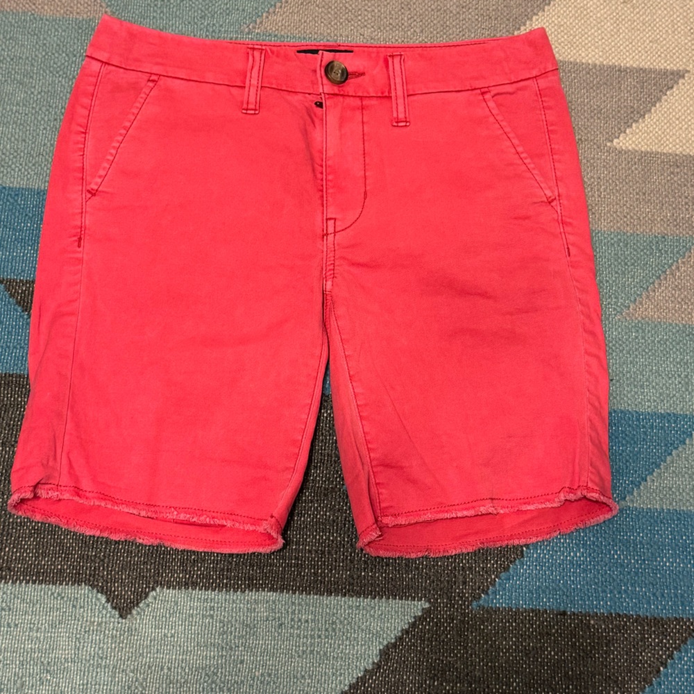 American Eagle Orange Bermuda Shorts